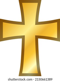 Christian Cross Isolated Vector Illustration Stock Vector (Royalty Free ...