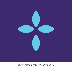 Christian Cross Leaf Logo Design Template