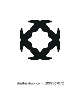 Christian cross line icon. Simple style christian religion poster background symbol. Logo design element. T-shirt printing. Vector for sticker.