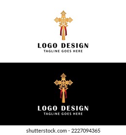 Christian Cross Logo Design With Vector Format