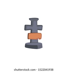 christian cross on white background vector illustration design