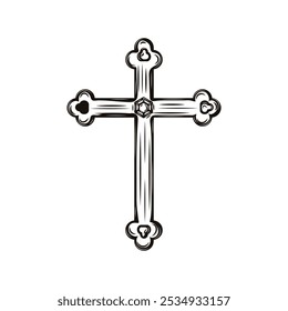 Christian Cross Ornament - 02