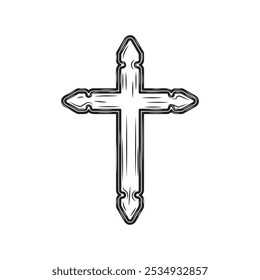 Christian Cross Ornament - 05