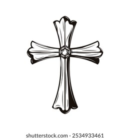 Christian Cross Ornament - 09