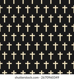 Christian cross pattern background design vector.