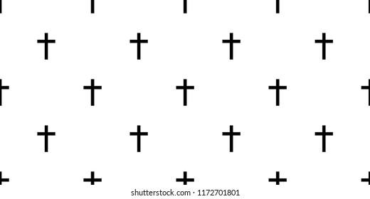 christian cross seamless pattern Halloween vector crossbone Ghost poison tile background scarf isolated repeat wallpaper