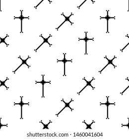 Christian Cross Seamless Pattern Vector Art Stock Vector (Royalty Free ...