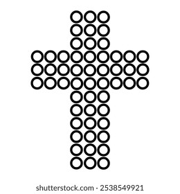 Christian cross sign, Christian vector clipart, Religious vector design