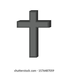 Christian Cross simple illustration clip art vector