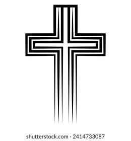 Christliches Kreuz, Symbol Kreuzigung Jesus talisman, Symbol Glaube und Verehrung