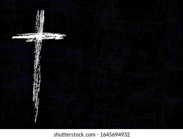 Christian cross, symbol of death and salvation.