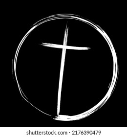 Christian Cross Symbol Death Salvation On Stock Vector (Royalty Free ...