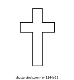 christian cross symbol icon