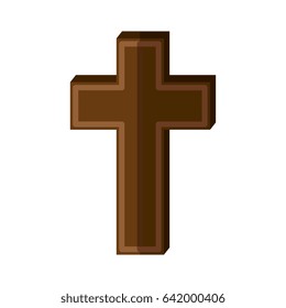 Christian cross symbol icon