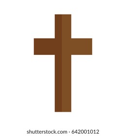 Christian cross symbol icon