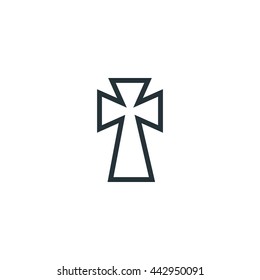 Christian cross symbol set