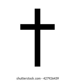 Christian Cross. Vector illustration.