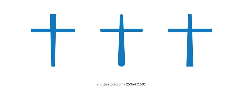 Christian cross vector. cross symbol, Christian crosses icon. Eps 10.