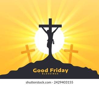 christian cultural good friday  background for spiritual peace vector