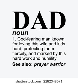 Christian Dad Definition Fathers Day DAD