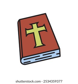 Christian Doodle Illustration - Holy Bible