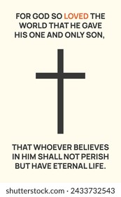 Tarjeta de Pascua cristiana con versículo de la Biblia. Banner cristiano, saludo, imprimible.