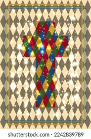Cruz de Pascua Cristiana, tarjeta de invitación, ilustración vectorial	