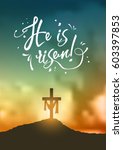Christian easter scene, Saviour