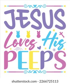 Christian Easter T-shirt Design, Easter Day, Typography Design, Vector Design And Perfect For Others