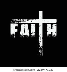 Christian Faith and Cross T-Shirt - Christian Faith