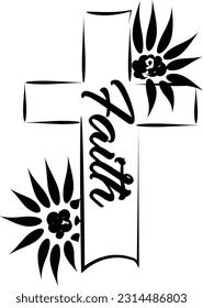 Christian Faith Design for print or use as poster, card, flyer, tattoo or T Shirt