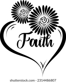 Christian Faith Design for print or use as poster, card, flyer, tattoo or T Shirt