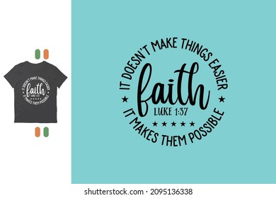 Christian faith t shirt design