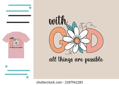 Christian faith t shirt design