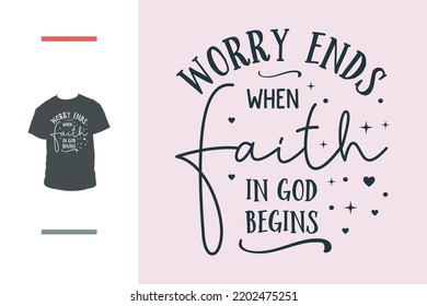 Christian faith t shirt design