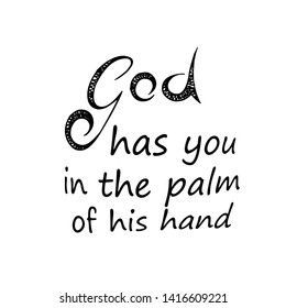 Christian faith, typography for print or use as poster, card, flyer or T shirt