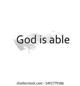 Christian faith, typography for print or use as poster, card, flyer or T shirt