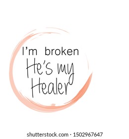 Christian faith, typography for print or use as poster, card, flyer or T shirt
