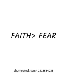 Christian faith, typography for print or use as poster, card, flyer or T shirt