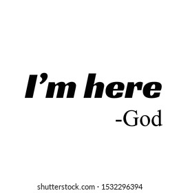 Christian faith, typography for print or use as poster, card, flyer or T shirt