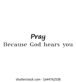 Christian faith, typography for print or use as poster, card, flyer or T shirt