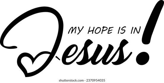 Christian Faith, Typography for print or use as poster, sticker, card, flyer or T Shirt
