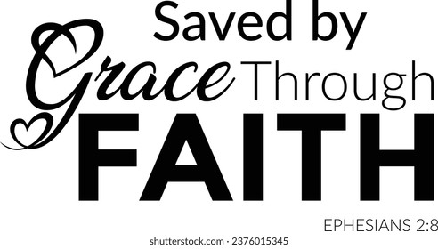 Christian Faith. Typography for print or use as poster, card, flyer or T Shirt