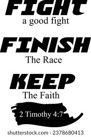 Christian Faith. Typography for print or use as poster, card, flyer or T Shirt
