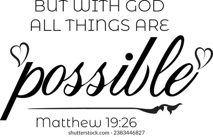 Christian Faith, Typography for print or use as poster, card, flyer or T Shirt