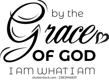 Christian Faith, Typography for print or use as poster, card, flyer or T Shirt