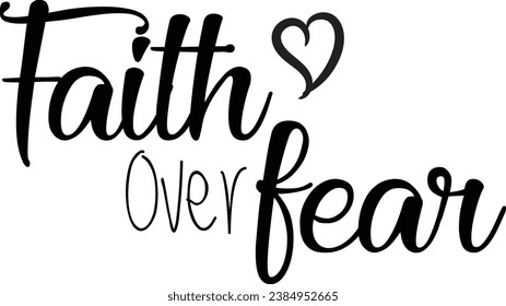 Christian Faith, Typography for print or use as poster, card, flyer or T Shirt