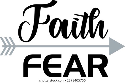 Christian Faith, Typography for print or use as poster, card, flyer or T Shirt