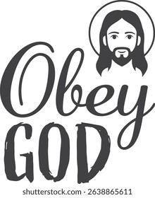 Christian faith, Typography for print or use as poster, card, flyer or T Shirt	
