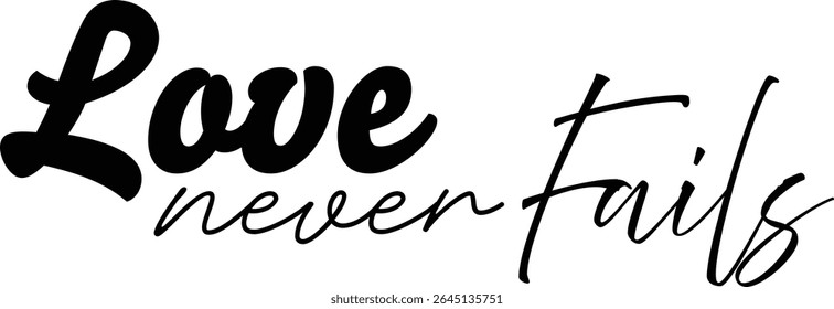 Christian faith, Typography for print or use as poster, card, flyer or T Shirt	